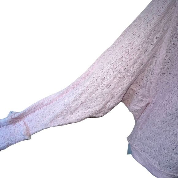 Free People We the Free Blossom Light Pink Sweater Size Small - Picture 5 of 10